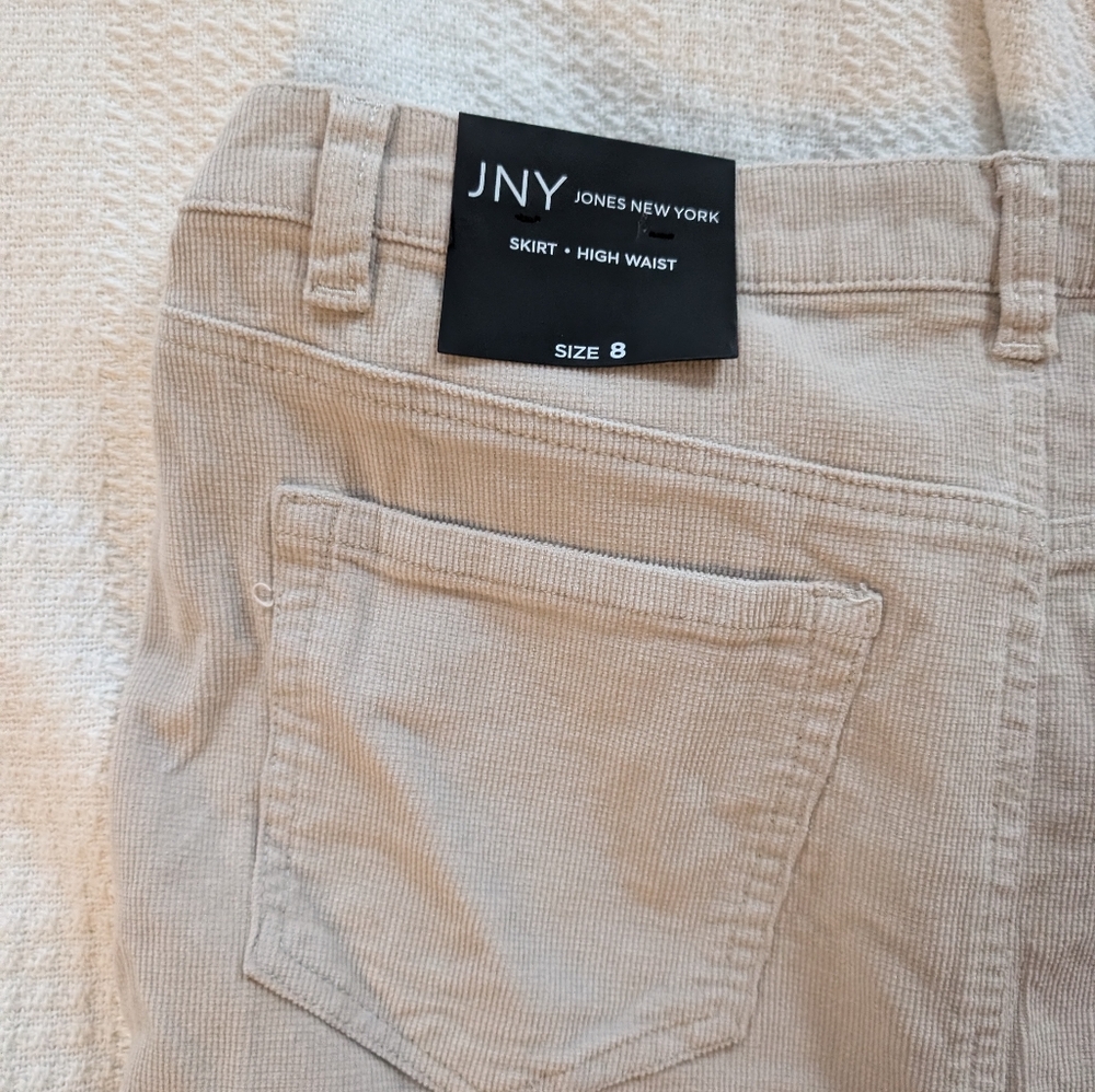 Cream corduroy Jones New York Skirt NEW WITH TAGS